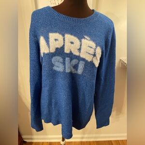 NWT Time and Tru Skin Apres Sweater Size Large